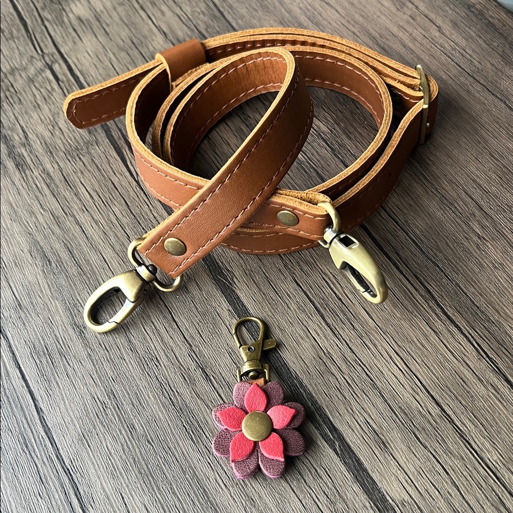 Portland Leather Goods Honey Crossbody Strap with Charm! - Picture 10 of 10
